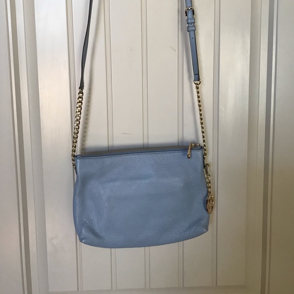 michael kors baby blue crossbody